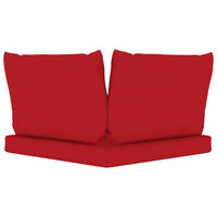Thumbnail for Palettensofa-Auflagen 3 Stk. Rot Stoff