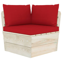 Thumbnail for Palettensofa-Auflagen 3 Stk. Rot Stoff