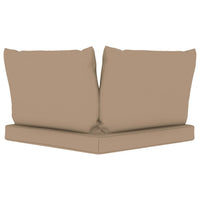 Thumbnail for Palettensofa-Auflagen 3 Stk. Taupe Stoff