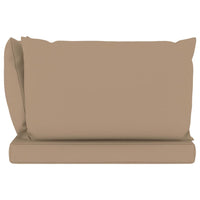 Thumbnail for Palettensofa-Auflagen 3 Stk. Taupe Stoff