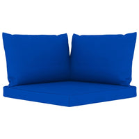Thumbnail for Palettensofa-Auflagen 3 Stk. Blau Stoff