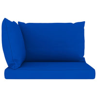 Thumbnail for Palettensofa-Auflagen 3 Stk. Blau Stoff