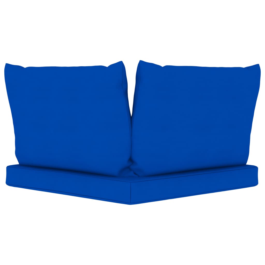 Palettensofa-Auflagen 3 Stk. Blau Stoff