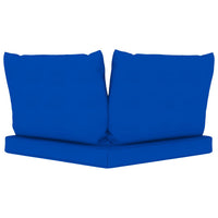Thumbnail for Palettensofa-Auflagen 3 Stk. Blau Stoff