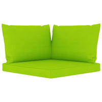 Thumbnail for Palettensofa-Auflagen 3 Stk. Hellgrün Stoff