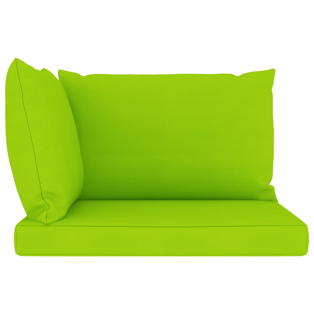Palettensofa-Auflagen 3 Stk. Hellgrün Stoff