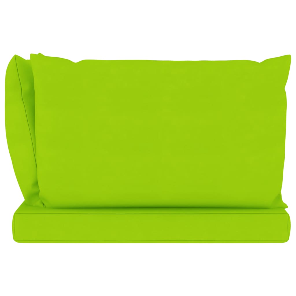 Palettensofa-Auflagen 3 Stk. Hellgrün Stoff