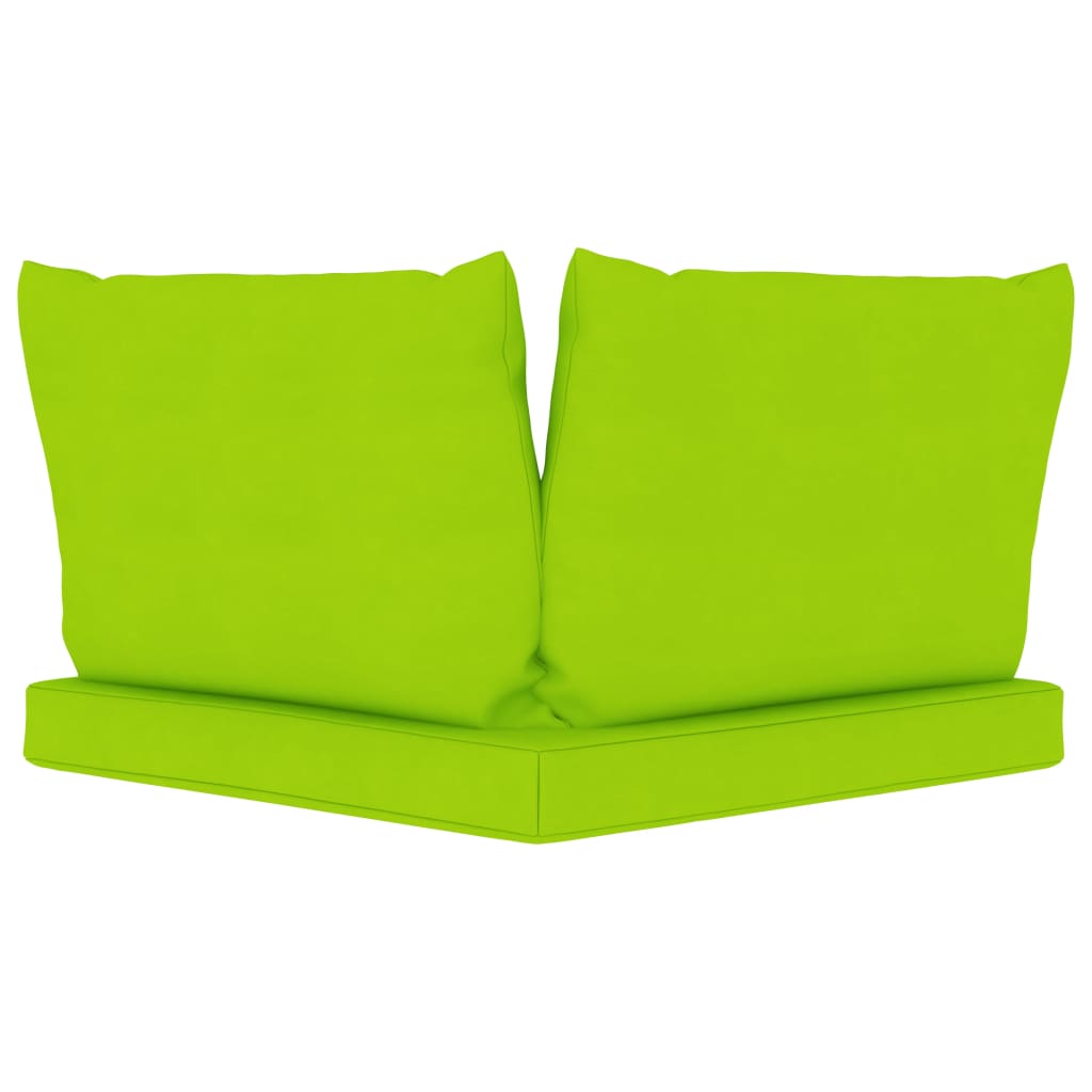Palettensofa-Auflagen 3 Stk. Hellgrün Stoff