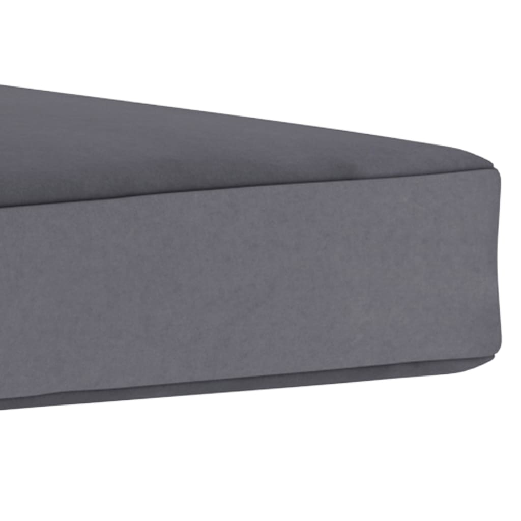 Palettenkissen 60x60x6 cm Anthrazit Stoff