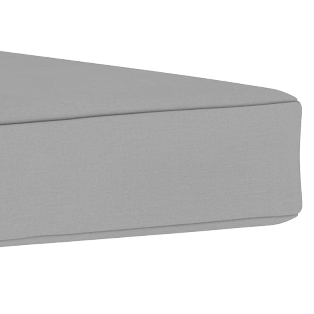 Palettenhocker-Auflage Grau Stoff