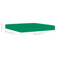 Thumbnail for Palettenhocker-Auflage Grün Stoff