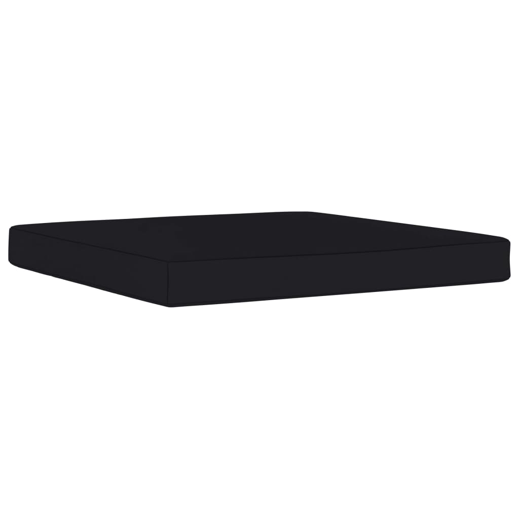 Palettenkissen 60x60x6 cm Schwarz Stoff