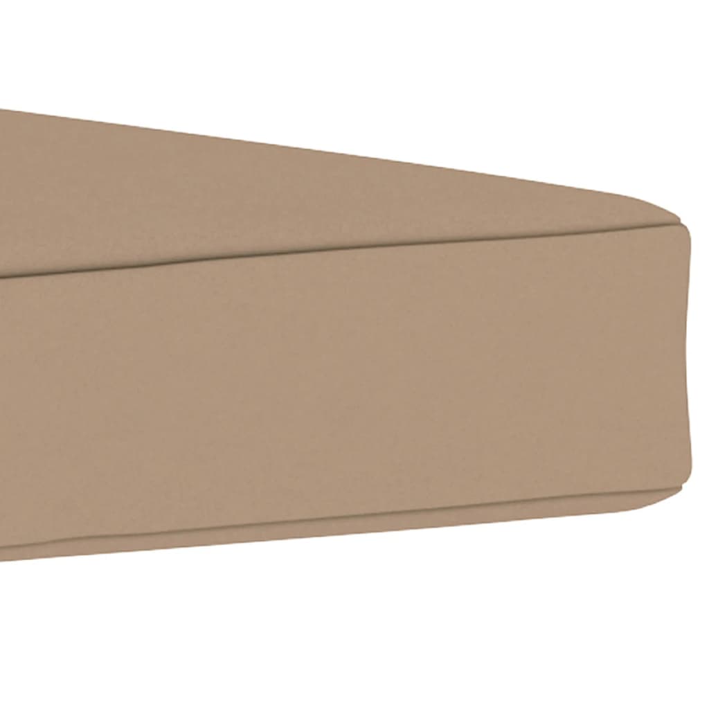 Palettenkissen Taupe 60x60x6 cm Oxford-Gewebe