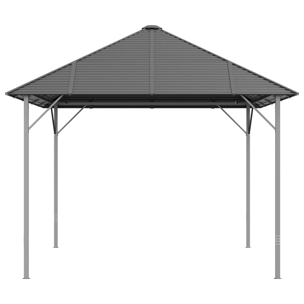 Pavillon mit Dach 4x3 m Anthrazit