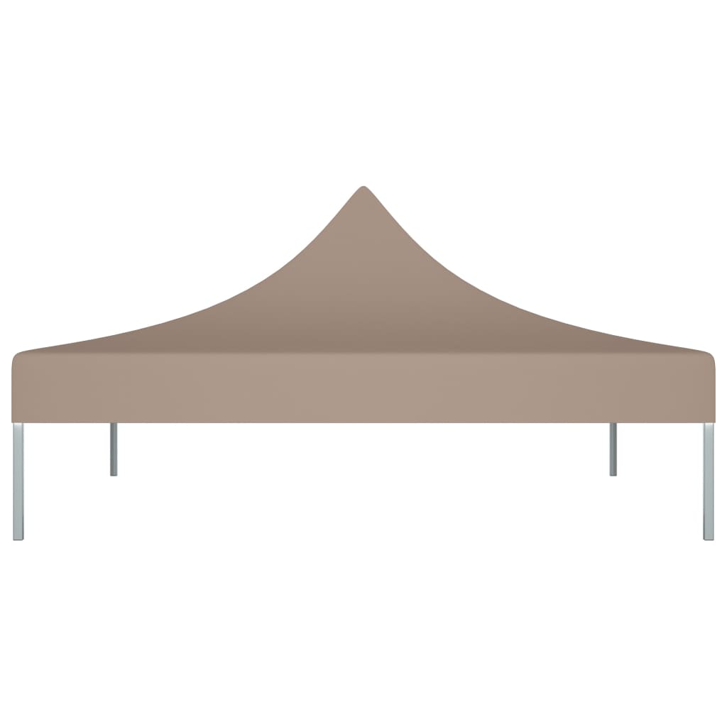 Partyzelt-Dach 3x3 m Taupe 270 g/m²