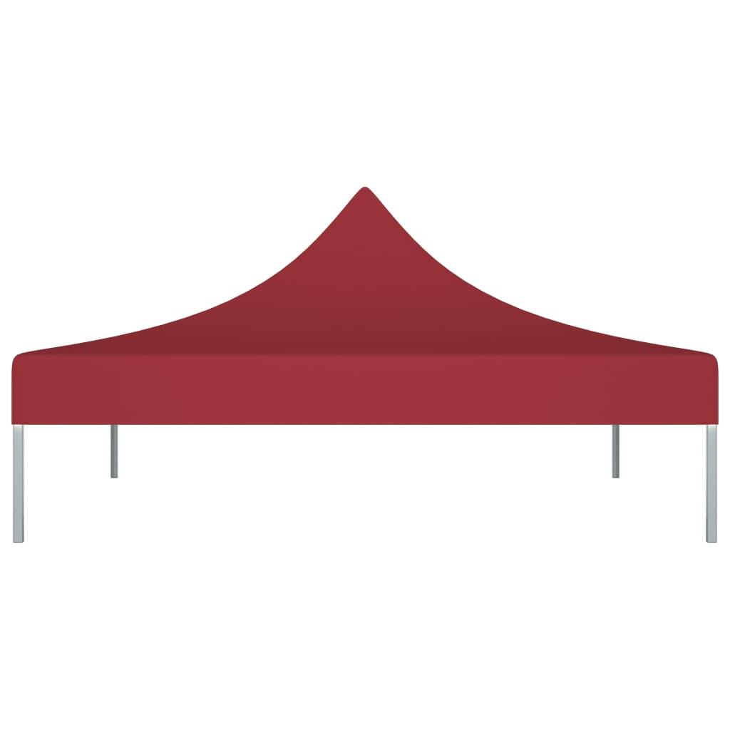 Partyzelt-Dach 3x3 m Burgunderrot 270 g/m²