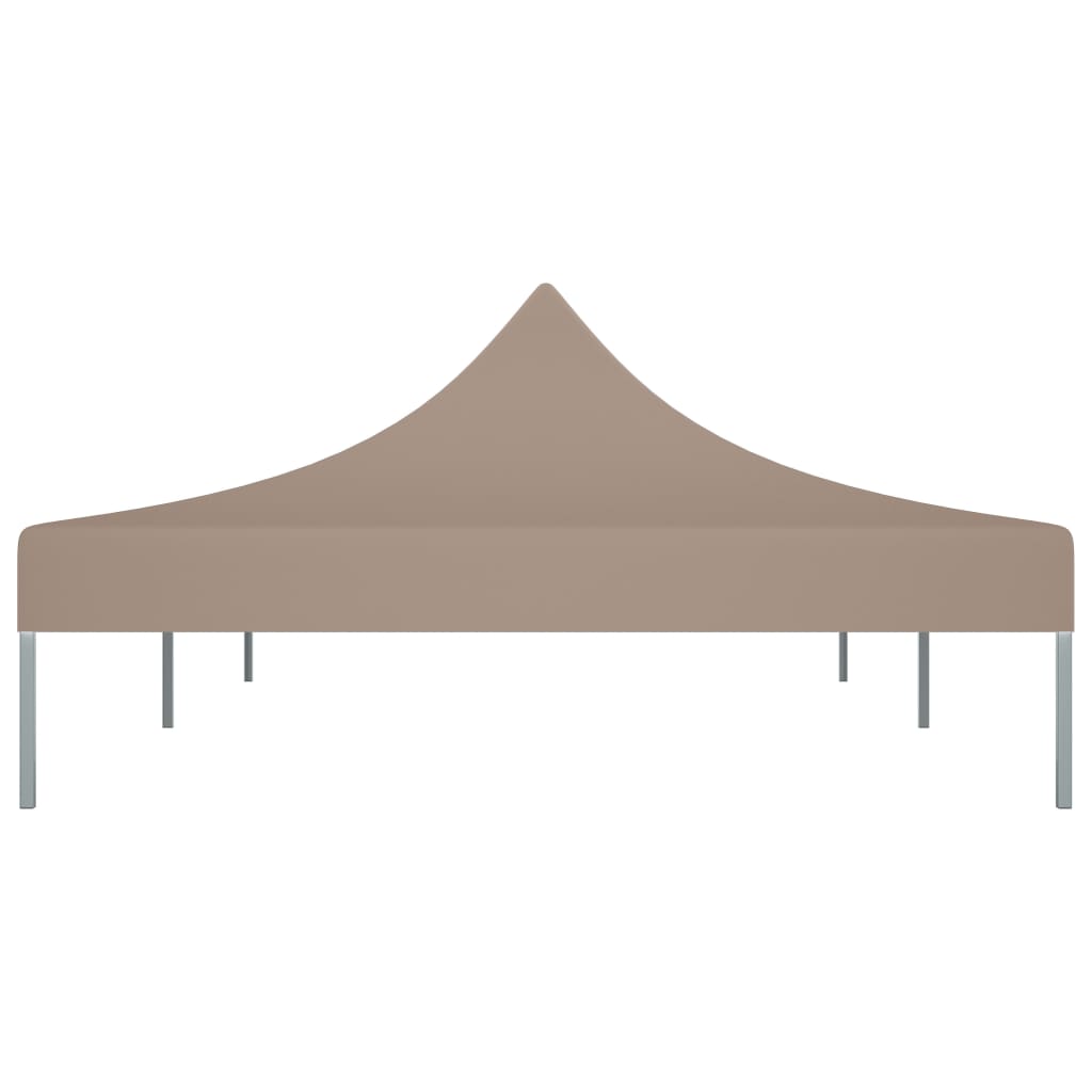 Partyzelt-Dach 6x3 m Taupe 270 g/m²