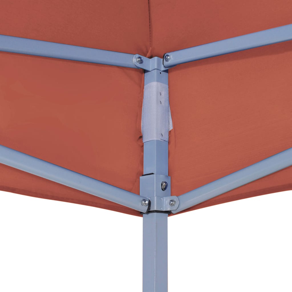 Partyzelt-Dach 2x2 m Terracotta-Rot 270 g/m²