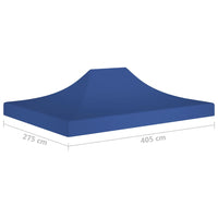 Thumbnail for Partyzelt-Dach 4x3 m Blau 270 g/m²
