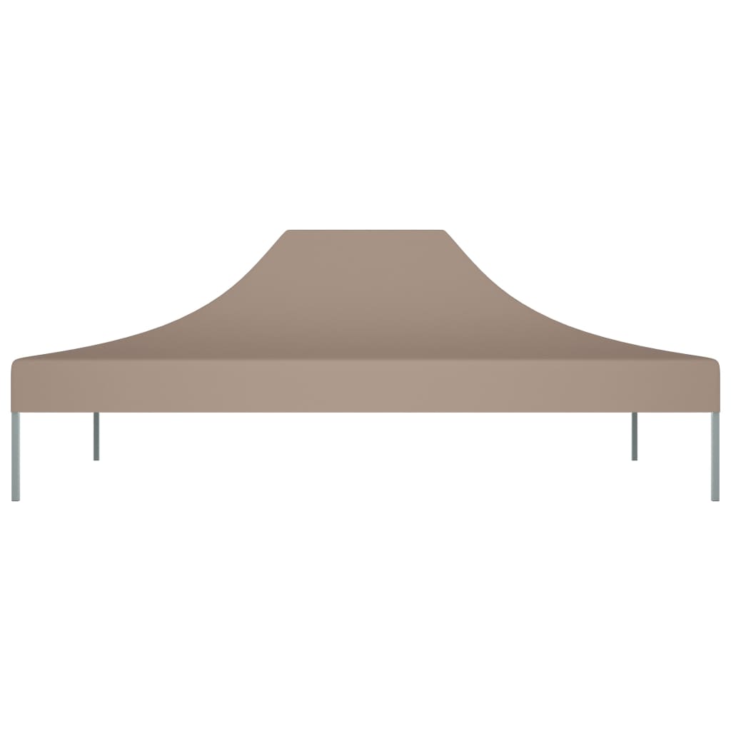 Partyzelt-Dach 4x3 m Taupe 270 g/m²