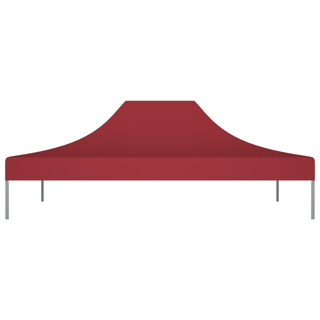 Partyzelt-Dach 4x3 m Burgunderrot 270 g/m²