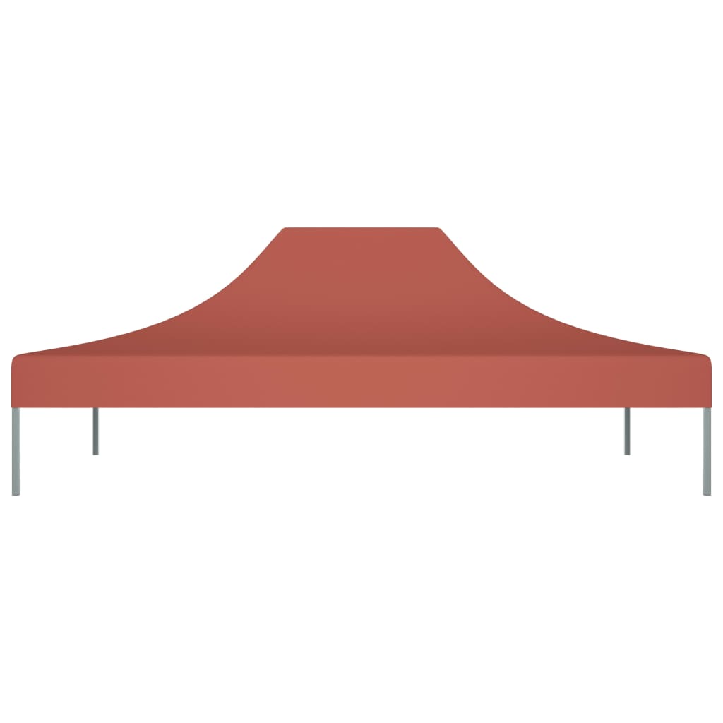 Partyzelt-Dach 4x3 m Terrakotta-Rot 270 g/m²