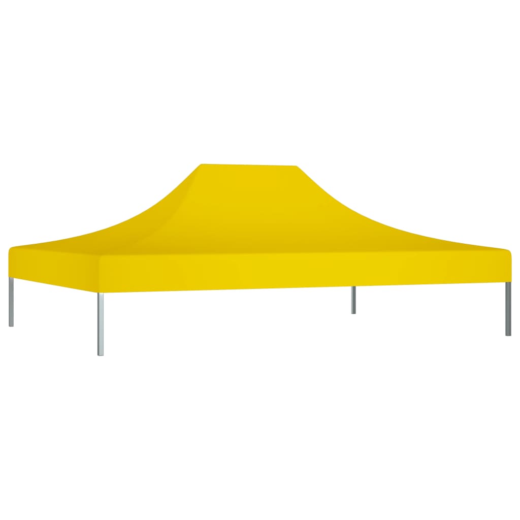 Partyzelt-Dach 4x3 m Gelb 270 g/m²