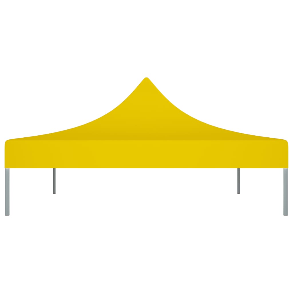 Partyzelt-Dach 4x3 m Gelb 270 g/m²
