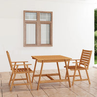 Thumbnail for 3-tlg. Garten-Essgruppe Massivholz Akazie