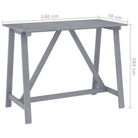 Thumbnail for 5-tlg. Garten-Bar-Set Grau Massivholz Akazie