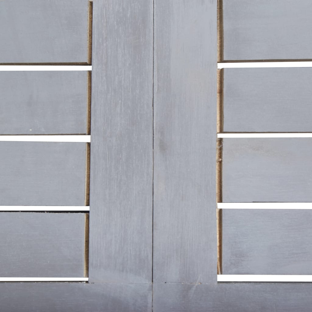 7-tlg. Garten-Essgruppe Massivholz Akazie Grau