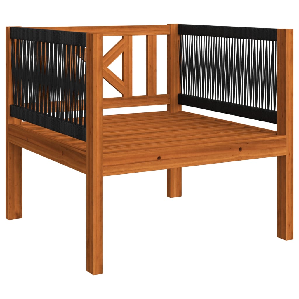 6-tlg. Garten-Lounge-Set mit Kissen Cremeweiß Massivholz Akazie