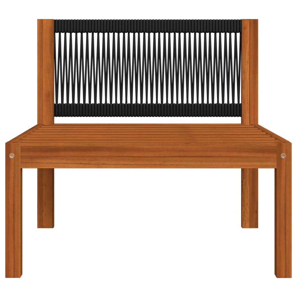 8-tlg. Garten-Lounge-Set mit Kissen Cremeweiß Massivholz Akazie