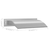 Thumbnail for Pool-Wasserfall Silber 45x9x26 cm Edelstahl