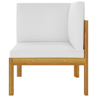 Thumbnail for 2-tlg. Garten-Lounge-Set mit Auflagen Akazie Massivholz