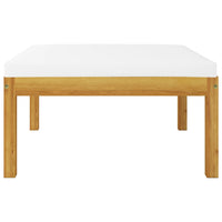 Thumbnail for Garten-Fußhocker mit Auflage Akazie Massivholz