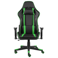 Thumbnail for Gaming-Stuhl Drehbar Grün PVC