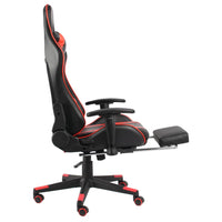 Thumbnail for Gaming-Stuhl mit Fußstütze Drehbar Rot PVC