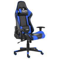 Thumbnail for Gaming-Stuhl Drehbar Blau PVC
