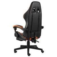 Thumbnail for Gaming-Stuhl mit Fußstütze Schwarz und Orange Kunstleder