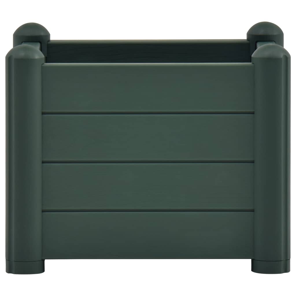 Garten-Hochbeet PP Grün 43x43x35 cm