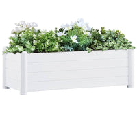 Thumbnail for Garten-Hochbeet PP Weiß 100x43x35 cm