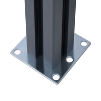 Thumbnail for Zaunpfosten 2 Stk. Dunkelgrau 185 cm Aluminium