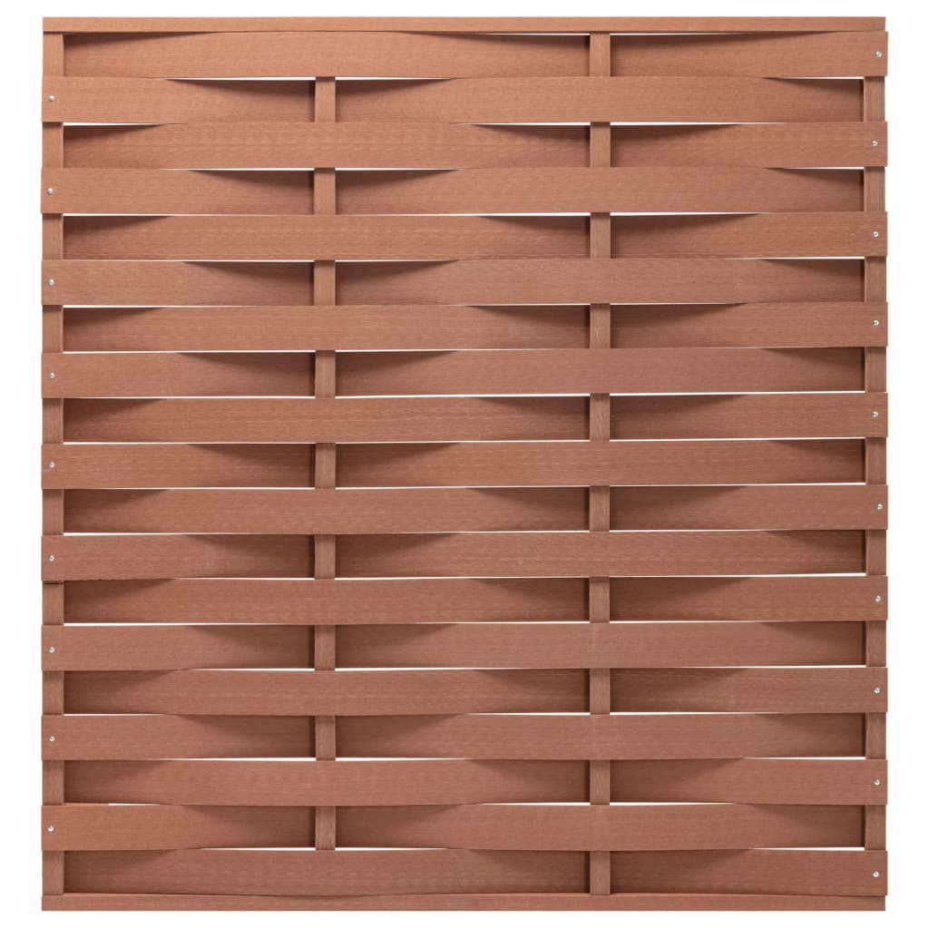 Zaunelement WPC 170x180 cm Braun