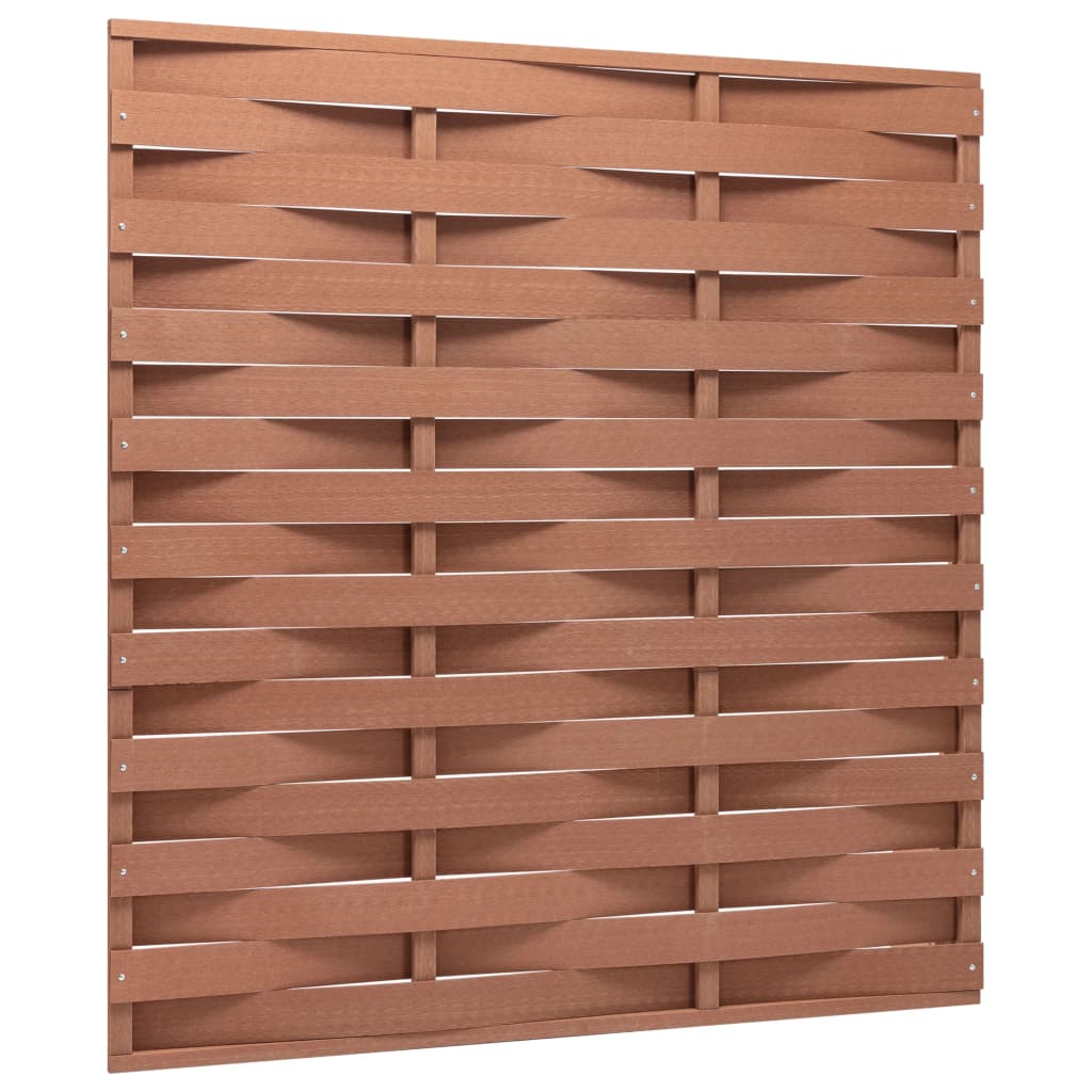 Zaunelement WPC 170x180 cm Braun