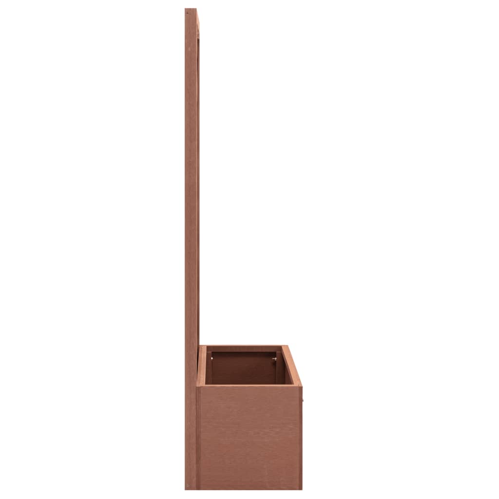Spalier mit Blumenkasten 70x30x135 cm WPC