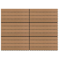 Thumbnail for Terrassenfliesen 6 Stk. WPC 60x30 cm 1,08 m² Braun