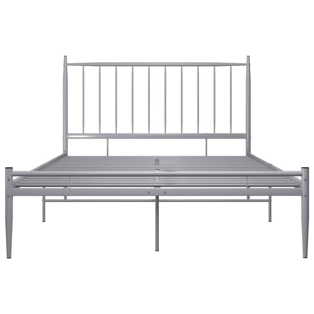 Bett Grau Metall 120x200 cm