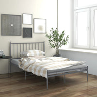 Thumbnail for Bett Grau Metall 120x200 cm