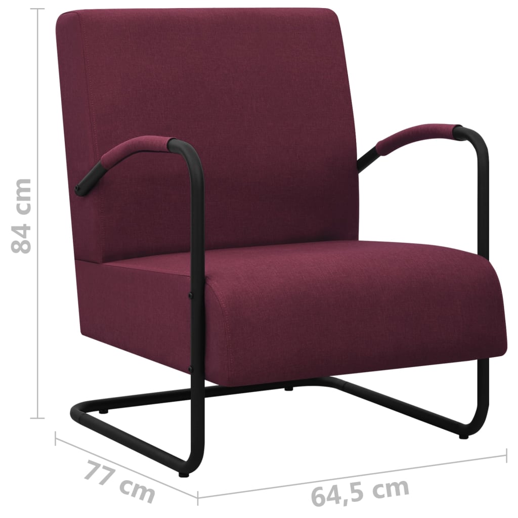 Sessel Lila Stoff